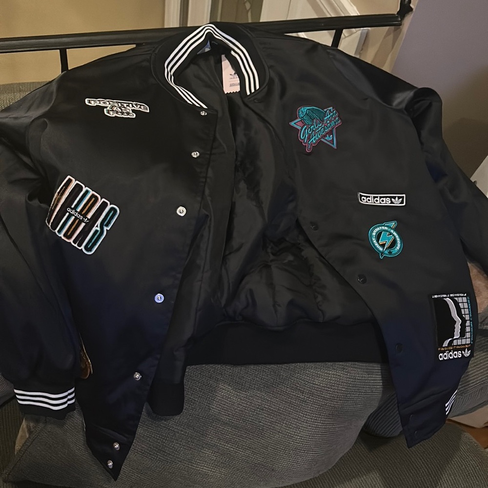 Adidas original women’s varsity jacket retail $160